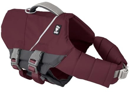 Hurtta Life Savior ECO Hundeschwimmweste maximale Sicherheit im und am Wasser beim Schwimmen, SUP, Kayak & Bootsausflügen (Eggplant, 30-40 kg)
