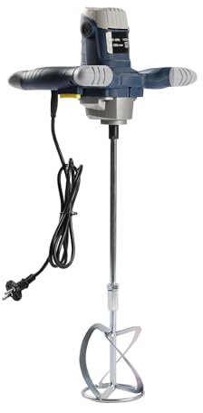 Miscelatore per calcestruzzo, 1400 W, 6 velocità, 1200 giri/min, attacco M14, elettronica a velocità di rotazione, miscelatore a malta a secco per mixing feed, plastica, pittura, cemento, mortar ecc.