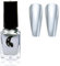 Metallic Nail Polish - Silver Nail Varnish Chrome Reflective - Mirror Metal Nail Polish Long Lasting - Quick Dry High Pigmented No Need UV Silky Smooth Nail Art Gifts for Women