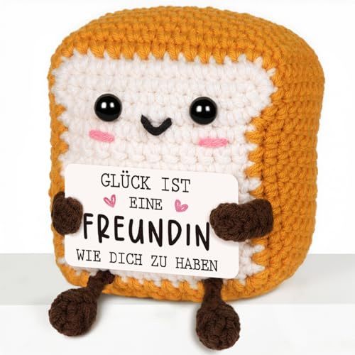 CheriGift Beste Freundin Geschenke, Handgemachte Toast Figuren | Geschenk für Beste Freundin zum Geburtstag Weihnachten Valentinstag 2.76x2.17x3.35 inches