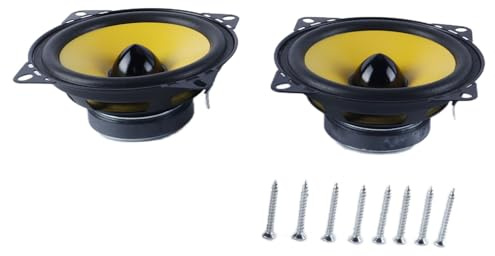 zalati 2 altavoces coaxiales para coche de 4 pulgadas para General Motors, 300 W, 89 dB, 12 V, con imán metálico y resistentes a la humedad.