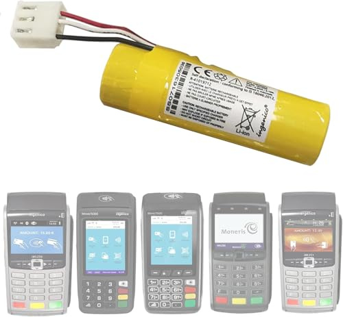 Pile Batterie 3.6V 2.25Ah 8,1Wh pour Terminal DE PAIMENT BANCAIRE TPE | Remplacement Compatible avec INGENICO IWL250 | Move 5000 & 3500 | IWL220 | IWL221 | IWL222 | IWL251 ETC..