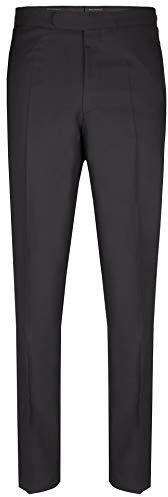 Wilvorst Herren Frack Hose | Schwarz | Slim Line - Slim Fit | IWS Fresco 260g | White Tie | 100% Schurwolle | (102)