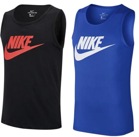 Nike Men Sportswear Tank - Black/Habanero Red, Small