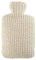 Hugo Frosch Wärmflasche Klassik 1,8 l mit Strickbezug Lurex Creme-gold