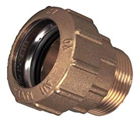 PE Rohr VERBINDER Fittings 32 mm Verschraubung aus Messing DVGW Trinkwasser (Messing, MS Verschraubung 1 AG)