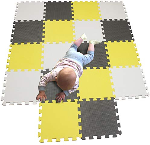 MQIAOHAM® 18 Stücke Baby puzzelmatten für Babys spielmatte Kinder puzzlematte Teppich G301018-101105112