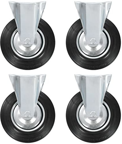vidaXL 8 pcs Fixed Casters 200 mm