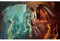 DIY 5D Diamant Painting Bilder Voll kit Engel und Teufel 30x40cm/12 * 16in Kreuzstich Diamant Malen nach Zahlen Erwachsene/Kind Diamant Stickerei Kristall Strass Art Diamond Painting Home Wall Decor