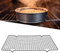 Grille Rectangulaire à Gâteaux, Volette de Refroidissement et Cuisson en Acier Inoxydable Grille de Refroidissement Pâtisserie pour Ménage Pâtisserie Café Restaurant - 40.6x25.5x2cm