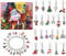 Herbests Schmuck Adventskalender,Weihnachtskalender Schmuck Adventskalender,24 Überraschungen Armband Weihnachten Geschenk,Mädchen Damen Kinder DIY Armband Halskette Set