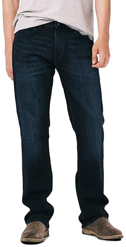 Buffalo David Bitton Jeans Uomo Slim Boot King, Indaco Whiskered e Sanded, 30W x 32L