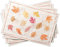 Maison d' Hermine Stoff-Tischset, 100% Baumwolle Set mit 4, dekorativ, waschbar, Ostern, Tischsets für Essen, Zuhause, Hochzeit, Bankett, Colors of Autumn – Erntedankfest/Weihnachten (33cm x 48cm)