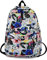 FANDARE Loisir Sac À Dos Collège Sacs Scolaires Cartables Adolescent Sac d'école Garçons Filles Casual Daypacks Sac Ecole pour Homme Femme Outdoor Voyage Campus Université Étanche Polyester Fleurs