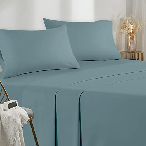 Poligino Sabanas Cama 120 - Juego Sábanas 3 Piezas - Sábanas Bajera Ajustable - Encimera - 1 Funda de Almohada 50x80 (Cama 120-120x190/200 cm, Verde)