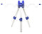 Expert Predator Tripode da molo 2 elementi 24/33 cm, Alluminio blu, mini