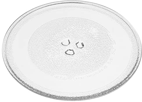 vhbw Mikrowellen-Teller kompatibel mit Junker & Ruh JP4119260 Mikrowelle | Drehteller mit Y-Aufnahme, 25,5 cm, Glas, Transparent
