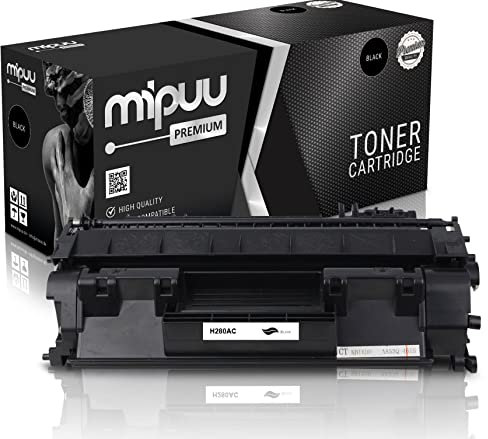 Mipuu Toner kompatibel für HP CF280A 80A Schwarz Black für HP Laserjet Pro Pro 400 M401 M401A M401D M401DN M401DNE M401DW M401N M425DN MFP M425 M425DW