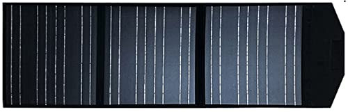 HARICSET 90W Panneau Solaire Pliable Panneaux Solaires Pliants Double Sortie USB 5V 3A pour Smartphone,Tablette,Appareil Photo,Batterie Externe,Ventilateur,Camping,Voyage(Size:90W)