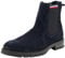 Tommy Hilfiger Stivali Bassi Uomo Corporate Suede Chelsea Pelle Scamosciata, Blu (Desert Sky), 40 EU