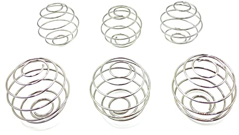 JIEPRO Stainless Steel Ball for Mixing Protein, 6 PCS Replacement Blend Shaker Bottle Whisk Ball Milkshake Protein Wire Mixer Mixing 2.1 Inches