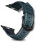 RoYiio Bracelet Cuir Compatible avec Apple Watch 38mm 40mm 41mm Series 10 42mm Bracelet de Montre en Cuir Ciré à l'huile pour iWatch Series 10/9/8/7/6/5/4/3/2/1/SE/SE 2 - Bleu