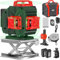 ZHJAN 16 Lines Laser Level,Green Self Leveling 4x360°,IP54 Anti-Splash |Adjustable Brightness Horizontal & Vertical|Manual and Pulse Mode,Used for Home Decoration and Construction Site,Remote Control