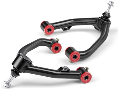 2-4 Lift Upper Control Arms for 07–18 Chevy Silverado 1500/GMC Sierra 1500 6 Lug, Chassis & Suspension Control Arm Kit with Ball Joints Fits Tahoe/Yukon/Suburban 1500, Replaces OE Stamped Steel Arms
