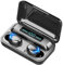 Auriculares Inalámbricos, Auriculares con Pantalla Digital LED Negro F9-5, Auriculares Inalámbricos con Control Táctil de Luz Respirable, Reducción de Ruido Envolvente Estéreo 9D, Auriculares