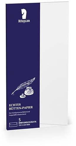 Rössler Papier Briefumschläge DL Bütten