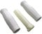 Grip Set for Motorcycle Throttle Grip + Rotating Sleeve for 1 Inch Handlebar in White Oldschool Chopper Custom