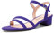Castamere Donna Basso Chunky Blocco Gattini Tacco Heel Aperte sulla Punta Cinturino alla Caviglia Slingback Sandali Ballo Dress 3 CM Heels Viola 40 EU