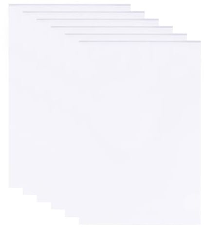 TRKETK Pack de 6 Panneaux en Mousse Blanche, 3 mm Panneau d'Affichage en Mousse Rectangulaire de 30 x 20 cm Panneau de Montage en Feuille de PVC pour Montage Artisanat Affichage le Bricolage