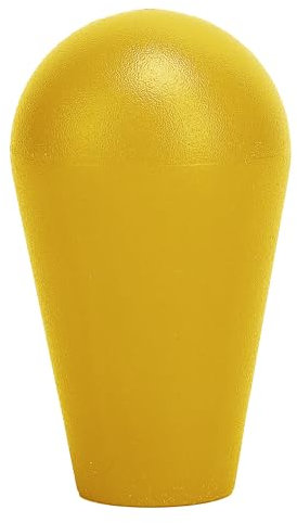 Ellipse Joystick Ball Top Handle Rocker | M6 Oval Arcade Game DIY Parts Replacement (52*30mm) Amarillo