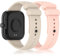 Pheant Cinturino Compatibile con Xiaomi Smart Band 8 PRO Cinturini di Ricambio in Silicone per Donne e Uomini, Rosa Beige