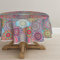 Artoid Mode Boho Vintage Geometrie Marokkanisch Mandala Tischdecke Rund 140 cm, Fleckschutz Tischwäsche Küche Dekoration Urlaub Party Dekor