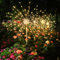 Hopelit Gartendeko Solar Gartenleuchte Außen, Solarlampen für Außen 2 Stück 150 LED, Gartenlichter Solar Feuerwerk Weihnachtsdeko 8 Modi Wasserdicht Für Pathway Balkon Deko - Warmweiß