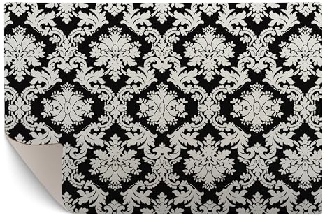 murando - Vinyl Teppich 180x120 cm - PVC Küchenteppich für Wohnzimmer Schlafzimmer Outdoor Läufer Küche Vinylteppich Dünn rutschfest Balkonteppich Design Abstrakt Muster Blumen f-A-0477-bi-b