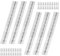 AZKEEGREY 6 Pcs Piano Hinges 12 Inch Stainless Steel Piano Hinge with Screws Heavy Duty Continuous Piano Hinge for Pianos Cabinet Wood Doors Windows Boats