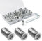 BOUMVID Tuercas Roscadas Hexagonales Insertos de Madera M6 x 15mm, 40 Piezas Tuercas de Insertar Roscados Hexagonal Remaches, Tuerca de Inserción Cabeza Plana para Muebles de Madera