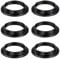 AEIOPRS 6 Pcs E27 Anillo Reductor de Pantalla de Lámpara, Convertidor de Plástico, Anillos de Pantalla, Lámpara Anillo Retención, Lámpara Adaptador, Para Montaje de Pantallas de Lámpara