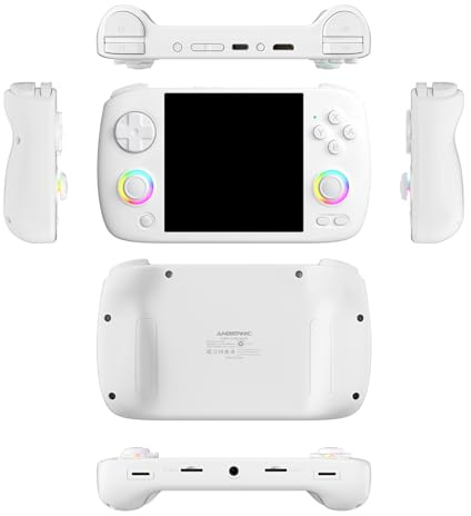 JOYARCH RG CubeXX Console de jeu portable rétro, écran IPS de 10 cm, système Linux, haut-parleurs HiFi intégrés, joystick RVB, console de jeu vidéo (pas de jeu)