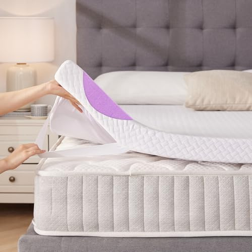 LANOX Gel Memory Foam Matratzen Topper H3 – 5 cm Gel Topper 90x200 cm, Orthopädisch & kühlend, Druckentlastend mit Abnehmbarem und Waschbarem Bezug für Boxspringbett & Schlafsofa