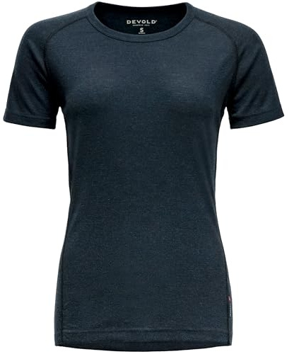 Devold Lauparen Merino 190 Base Tee Wmn, XS, Ink 284A