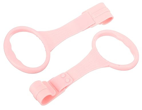 Kisangel Babybett Pull Ring Kinderbett Greif-Ringe Stabil Stehhilfe Für Junge Mädchen Krippe Gehhilfe Zur Laufentwicklung Praktisch Strapazierfähig Sicher Rosa