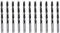 Foyscr 10 Piece 6mm Brad Point Wood Drill Bits, Professional Carbon Steel, Clean Efficient Drilling