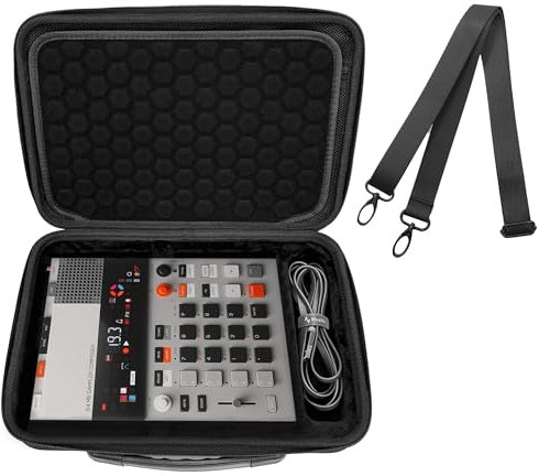 Musiin Audio Sampler Case Compatible with Teenage Engineering EP-133 K.O. II/EP-1320 Medieval Sampler, with Cable Compartment & Top Mesh Pocket, Portable Music Gear Case