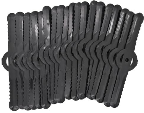 30 Pcs Black Plastic Grass Trimmer Blades, 15 cm Garden Mower Replacement Blades, Cordless Lawn Mower Cutting Blades, Lawn Strimmer Accessories Tool for Lawn, Garden, Orchard, Woods, or Pastoral