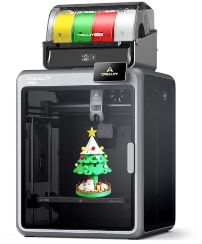 Creality K2 Pro Combo 3D-Drucker,Mehrfarben-3D-Drucker mit CFS,600 MMS max Hochgeschwindigkeit,komplett montierte automatische Nivellierung,30x30x30cm großes Druckvolumen,für Profis und Hobbyisten