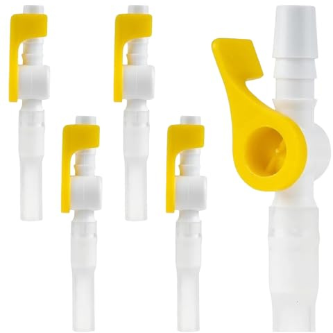 Valvola per catetere per urina, per drenaggio urina, comodo rubinetto a leva in silicone, riutilizzabile, tubo morbido per uretrazioni, cateteri suprapubici